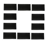 iplusmile Vaschetta Semina 105 Fori in PVC per Orto, Balcone e Giardinaggio Set da 10 Pz Nero