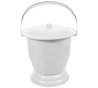 iplusmile Vasino Portatile Per Anziani e Disabili Contenitore Per Urine Con Coperchio Plastica Resistente e Facile Da Pulire Comodo Per Uso Domestico e Ospedaliero Per Viaggi e Camping