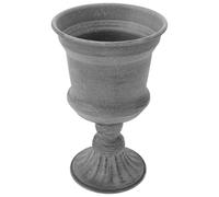 iplusmile Vaso da Fiori retrò in Ferro battuto urna fioriera pentola Argento Vaso Fiori Metallo Vaso Fiori Vintage Contenitore per Piante retrò Contenitore per Piante di Guida Stradale Grey