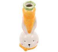 iplusmile Vaso di Fiori in Ceramica Forma di Coniglio Decorativo Vaso per Piante Grasse per Soggiorni Camer Letto Uffici Balconi Terrazze e Interni Mini Fioriera Tema Animale per Piant Inter