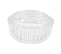 iplusmile Vaso in Vetro Trasparente Contenitore Decorativo per Caramelle e Biscotti Barattolo per Snack con Design Europeo Elegante per e Soggiorno