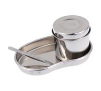 iplusmile Vassoio Chirurgico Sterilizzatore per Strumenti in Acciaio Inossidabile Vassoio Chirurgico con Vaso Sterilizzante E Pinzetta(3 PZ)