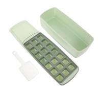 iplusmile Vassoio Cubetti Ghiaccio in Silicone con Coperchio e Contenitore Portatile Stampo Resistente Anti-perdita Facile da Riempire e Sformare per Freezer Cucina e Uso Riutilizzabile