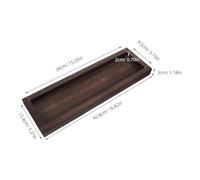 iplusmile Vassoio in Legno Rustico Stretto Organizer da Cucina Multifunzione Portacandele Sicuro per Bagno Decorazione Tavolo da Caffè Stile Country Vassoio Stabile per Snack e Buffet