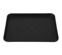 iplusmile Vassoio Portaoggetti in Plastica Nero Design Antiscivolo e Pratico, Vassoio per Scarpe Piccolo 42x32x3cm per Ingresso e Organizzazione