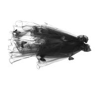 iplusmile Velo da Halloween Nero in Rete con Farfalla in Stile Oscuro per Donna Accessorio Sposa Vampira per Costume Cosplay e Festa Mascherata del Giorno dei Morti