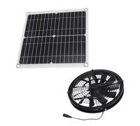 iplusmile Ventola Solare per Pollaio e Rimessa con Raffreddamento Rapido e Ventilazione Automatica, per Soluzioni di Ventilazione All'aperto Durante Le Vacanze Estive