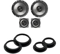 IPNOSIS Kit 4 Casse AXTON AE165 + AE100 per Mercedes Classe A/Classe B dal 2005 al 2012 con 2 Supporti Anteriori, 2 Supporti Posteriori