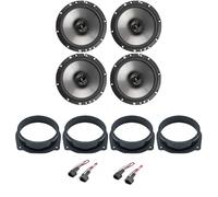 IPNOSIS Kit 4 Casse AXTON AE165 per Lancia Delta con 2 Supporti Anteriori, 2 Supporti Posteriori e 4 Connettori