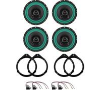 IPNOSIS Kit 4 Casse IP-01165 Anteriori e Posteriori per Audi A3 dal 2004 al 2012, Audi A4 B6 e B6 AVANT dal 2001 al 2005, Audi A4 B7 e B7 AVANT dal 2004 al 2008 con 4 Supporti e 4 Connettori