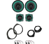 IPNOSIS Kit 4 Casse IP-01165 + IP-01100 per Fiat Tipo (SW) dal 2015 al 2020, Fiorino + Qubo dal 2008 in poi con 2 Supporti Anteriori, 2 Supporti Posteriori e 4 Connettori