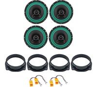 IPNOSIS Kit 4 Casse IP-01165 per Fiat Bravo dal 2007 in poi con 2 Supporti Anteriori, 2 Supporti Posteriori e 4 Connettori
