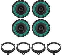 IPNOSIS Kit 4 Casse IP-01165 per Nissan Micra dal 2007 in poi, Qashqai II dal 2013 al 2024, Leaf dal 2010 al 2017, Rogue dal 2007 al 2015 + vedi altri modelli con 2 Supp. Ant, 2 Supp Post