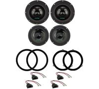 IPNOSIS Kit 4 Woofer Full-Range Slim IPM 200S + IPM 165S per Audi A4 B8, Avant, B8 Allroad (2009-2015) + 4 Supporti + 4 Connettori