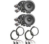 IPNOSIS Kit 8 casse ETON PRS 165.2 + PRS 165.2 per 500 X E 500 L + 2 Supporti Anteriori + 2 Supporti Posteriori + 4 Connettori