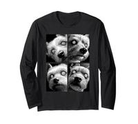 Ipnotico Yorkshire Terrier Occhi Strani Strani Cani di Halloween Maglia a Manica