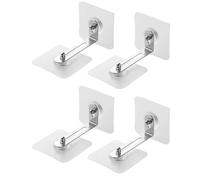 IPNSDON Ancoraggi da Parete per Mobili-4Pcs, Ancoraggio Antiribaltamento per Mobili Come Armadi per Mobili, per Mobili Come Armadi per Mobili per Protezione Bambini Animali Domestici,Senza Forare