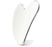 IPNSDON Massaggiatore in acciaio inossidabile a forma di cuore, strumento per massaggio facciale, adatto per il massaggio del viso, cura della pelle del collo