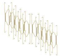 iPobie 10 pezzi Ganci Piatti da Parete,Piatto Appendiabiti Ganci in Acciaio Inox, Decorativo Supporto per Piatti,20 cm