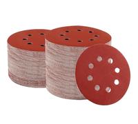 iPobie 100 Pezzi Dischi Abrasivi,Dischi per Levigatrice Orbitale da 125 mm,Dischi di Grana Mista per Levigatrice Orbitale Spolveratura