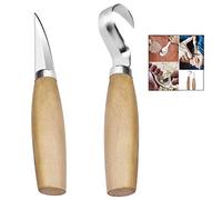 iPobie 2 pezzi Coltello da Intaglio,Coltello Intaglio Legno con Lama in Acciaio Inossidabile,Inclusi Gancio Coltello e Coltello da Intaglio