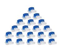 iPobie 20 pezzi Cavo Connettore con Gel,Morsetti per Cavi/Connettori per Robot Tosaerba,Blu