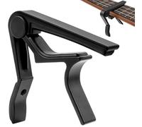 iPobie Capotasto Chitarra,Capotasto per Chitarre Acustiche,Capotasto a Pinza per Chitarra Acustica Elettrica Bass Violino Alloy,Nero