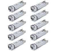 ipolex 10G SFP+ multimodale LC Ricetrasmettitore, 10GBase-SR Mini GBIC modulo Compatibile con Cisco SFP-10G-SR, Ubiquiti UF-MM-10G, TP-Link, Meraki, Netgear ECC. (MMF, 850-nm, 300 Metri) 10 Pezzi.