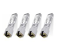 ipolex 4 PCS 1G SFP a RJ45 Ricetrasmettitore in rame, modulo SFP RJ-45 Mini GBIC 1000Base-T compatibile con Cisco GLC-T/SFP-GE-T, Meraki MA-SFP-1GB-TX, Ubiquiti UF-RJ45-1g, Mikrotik ecc. CAT.5e, 100m