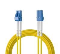 ipolex Cavo patch in fibra LC a LC Modalità unica, cavo fibra ottica 1/10Gb OS2, cavo Internet in fibra ottica duplex 9/125μm jumper fibra ottica LSZH per transceiver SMF SFP/SFP+, 10 metri, 1-Pack.
