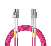 ipolex Cavo patch in fibra LC a LC multimodale, cavo fibra ottica 10/40Gb OM4, cavo Internet in fibra ottica duplex 50/125μm jumper fibra ottica LSZH per transceiver MMF SFP/SFP+, 7 metri, 1-Pack.