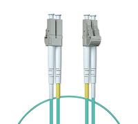 ipolex Cavo Patch in Fibra LC a LC multimodale, Cavo Fibra Ottica 10Gb OM3, Cavo Internet in Fibra Ottica Duplex 50/125μm Jumper Fibra Ottica LSZH per transceiver MMF SFP/SFP+, 1 Metri, 2-Pack.