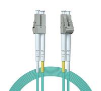 ipolex Cavo patch in fibra LC a LC multimodale, cavo fibra ottica 10Gb OM3, cavo Internet in fibra ottica duplex 50/125μm jumper fibra ottica LSZH per transceiver MMF SFP/SFP+, 30 metri, 1-Pack.