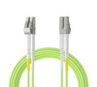 ipolex LC to LC Fiber Patch Cable Multimode, 40/100Gb OM5 Fiber Optic Cable, Duplex 50/125μm Fiber Optic Internet Cable, LSZH Fiber Optic Jumper for MMF SFP/SFP+ Transceiver, 30-meter, 1-Pack.