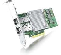 ipolex Scheda di rete 10 Gb, 2 porte SFP+, scheda di rete 10GbE rispetto a Broadcom BCM57810S, supporta Windows Server/Windows/Linux/VMware (non supporta Mac OS, modalità bypass)