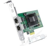 ipolex Scheda di rete Ethernet 1.25G, 2 porte RJ45+, NIC 10GbE Confronta con Intel E1G42ET, supporta Windows Server/Windows/Linux/VMware (non supporta VMware ESXi 7.0 o versioni successive, Mac OS)