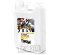 IPONE - Olio Motore 4 Tempi Katana 10W50 Full Power Katana - Tanica da 4 Litri - 100% Lubrificante con Esteri Sintetici - Alte Prestazioni - Cambio più fluido