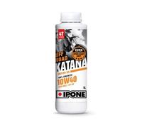 IPONE - Olio Motore per Moto a 4 Tempi 10W50 Katana off Road - 100% Sintetico con esteri - Cambio rapido e preciso - Tanica da 1L