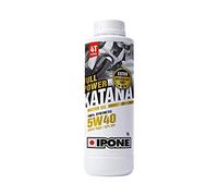 IPONE - Olio Motore Moto 4 Tempi 5W40 Full Power Katana - 100% Sintetico con Esteri - Cambio più Fluido - Tanica da 1L