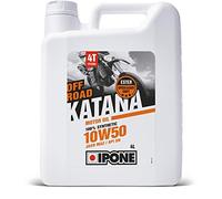 IPONE - Olio Motore per Moto a 4 Tempi 10W50 Katana off Road - 100% Sintetico con esteri - Cambio rapido e preciso - Tanica da 4L