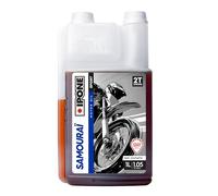 IPONE - Samourai Racing Olio Motore 2 Tempi - 100% con Esteri Sintetici - Alte Prestazioni - Tanica da 1 Litro - Profumo di Fragola