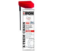 IPONE - Grasso per Catene Moto su Strada X-trem - Bottiglia Spray con Diffusore Multiposizione da 250 ml - 800 km di Durata - Getto preciso, Senza Schizzi