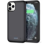iPosible Custodia per iPhone 11 Pro Max, 7800 mAh, batteria supplementare, per iPhone 11 Pro Max [6,5 pollici), batteria portatile, colore nero