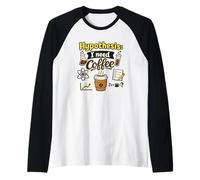 Ipotesi Ho Bisogno di caffè Divertente Scienza Amante della Caffeina Maglia con Maniche Raglan