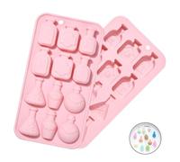 Ipotkitt 2 stampi in silicone a forma di bottiglia per cioccolatini a tema magico, rosa, stampi per biscotti, torte, per feste fai da te, caramelle, cupcake, dessert