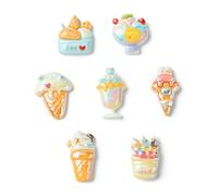 Ipotkitt 21 perline distanziali sfuse in 7 stili a forma di gelato, per braccialetti fai da te, portachiavi, collane, fermagli per capelli, forniture artigianali e gioielli