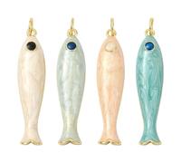 Ipotkitt Ciondoli assortiti in ottone a forma di cactus, cappello e ciliegia, a forma di farfalla, per creazioni artistiche e per la creazione, Smalto, Nessuna pietra preziosa