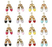 Ipotkitt Ciondoli assortiti placcati in oro smaltato, per collane fai da te, bracciali, orecchini, forniture artigianali, Smalto, Senza pietre preziose