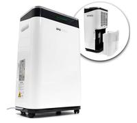 IPOTOOLS Deumidificatore 25 l in 24 ore - Deumidificatore per ambienti fino a 70 m2 - con 3 modalità di funzionamento, display digitale, tubo di scarico, asciugatura, timer per umidità, muffa, mobile