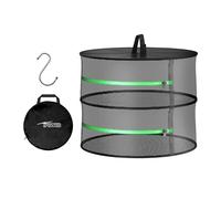 iPower Scolapiatti per erbe aromatiche a 2 strati in rete con cerniere per piante idroponiche, semi e germogli, adatto per tende, armadi e esterni